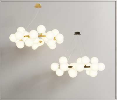 现代吊灯3D模型下载